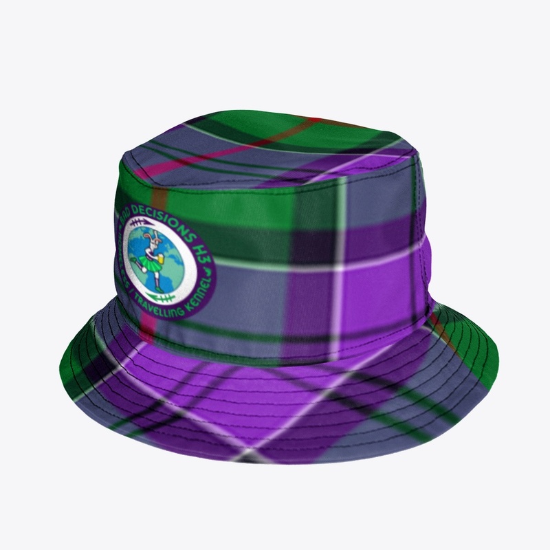 Purple & Green Plaid Hat #7