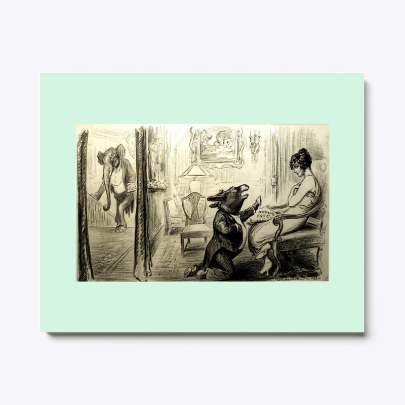 Canvas Print 1920 Wooing Women's Vote