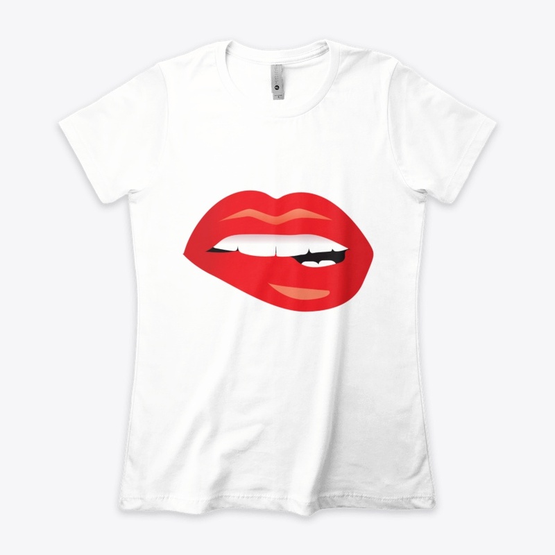 Red Lips Women T-Shirt