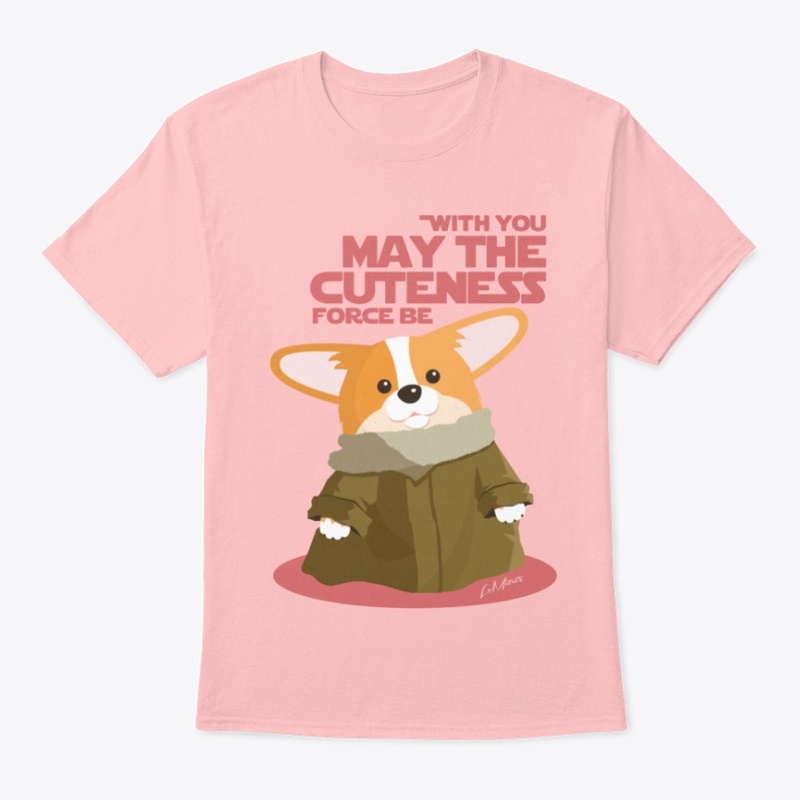 Corgi Cuteness Force-Pale Pink-Classic