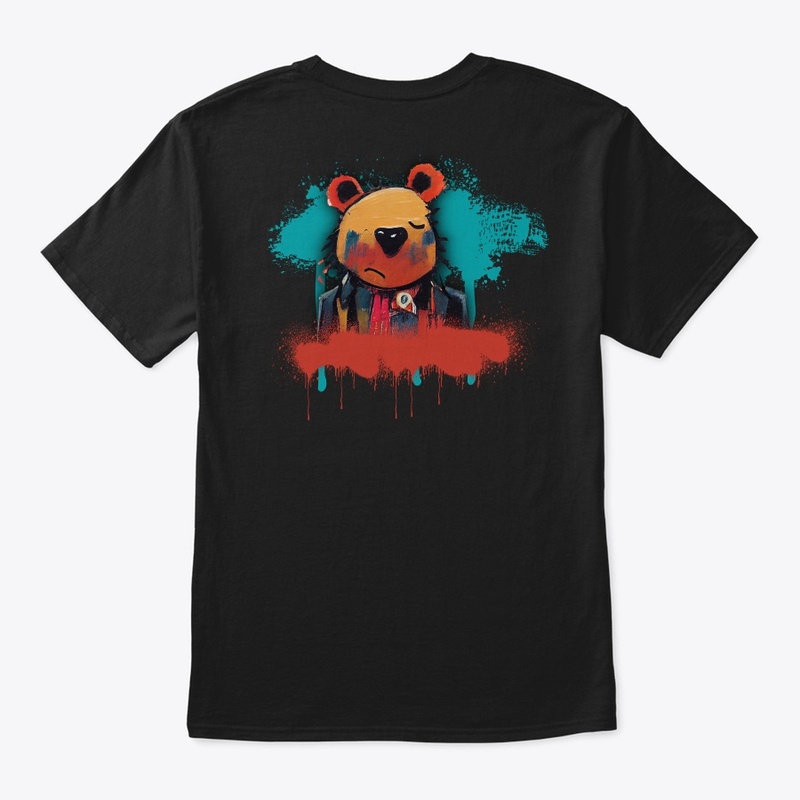 Grumpy Spray Paint Bear 