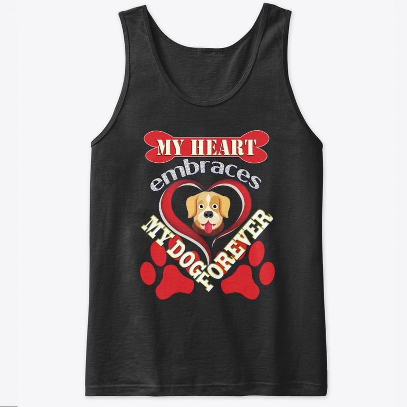 My heart embraces my dog t-shirt