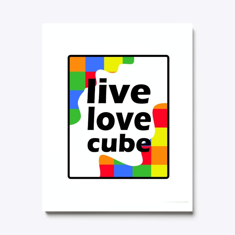 Live Love Cube Canvas