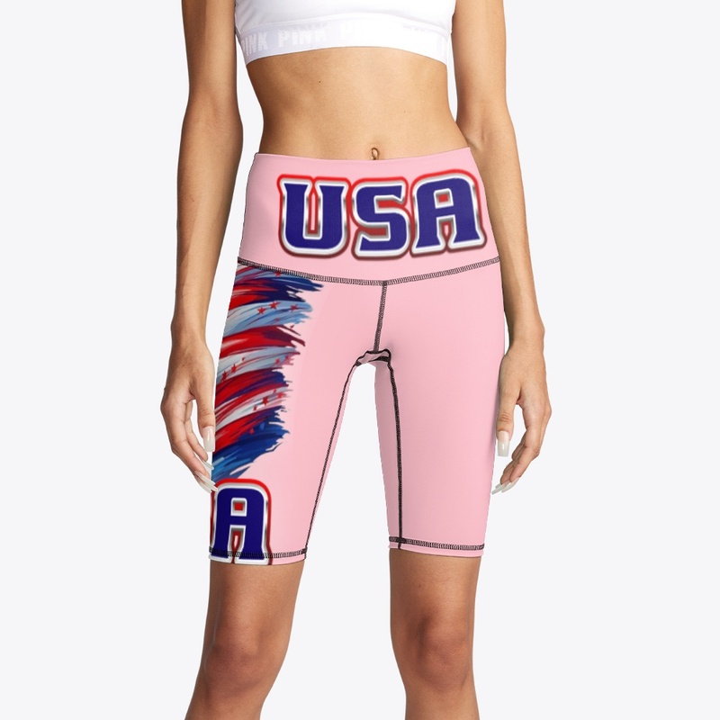 USA FLAG Bike Shorts