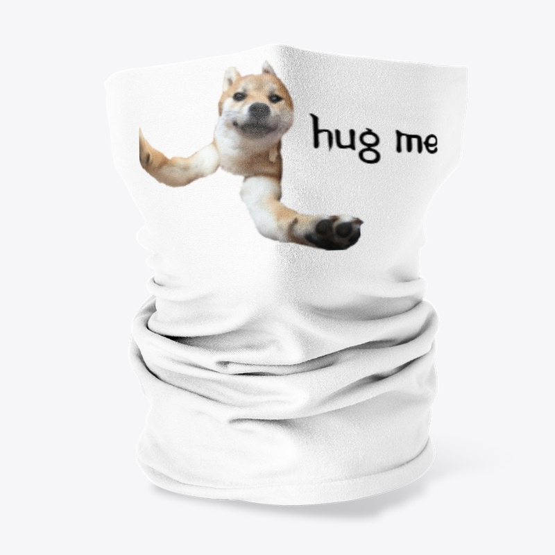Hug me shiba dog 