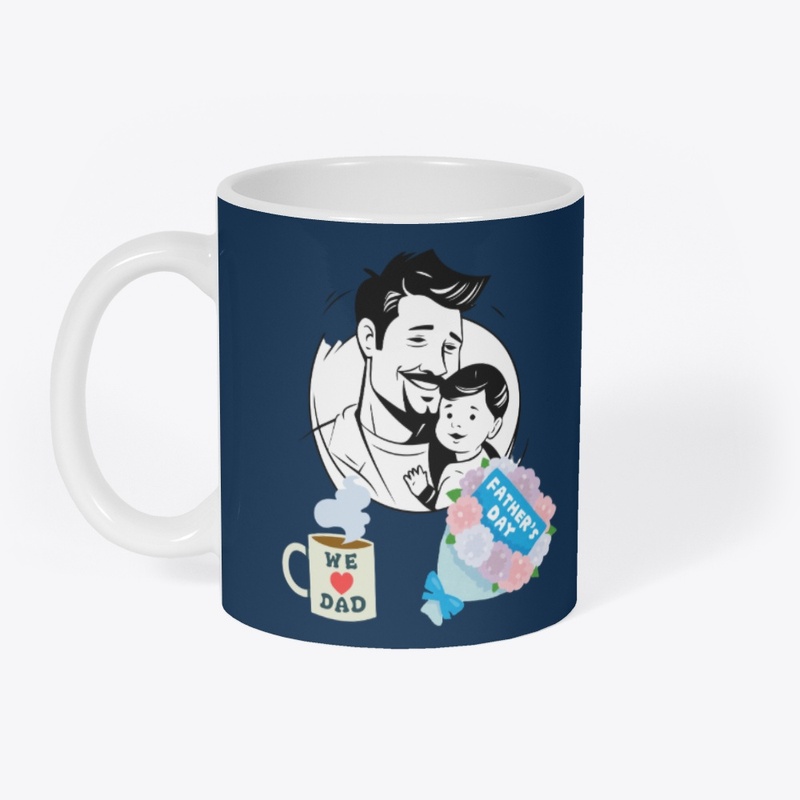 We love dad,Father's day tee