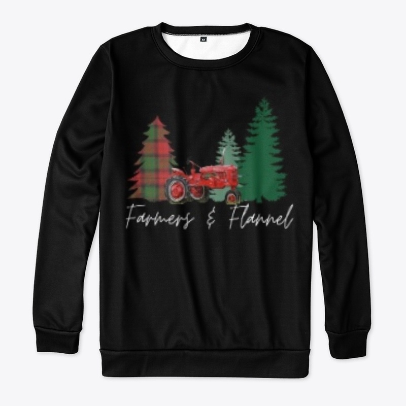 Farmers & Flannel White Lettering