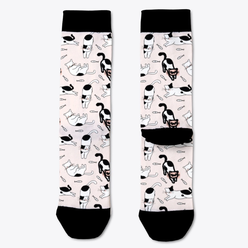 Winter Kitten Socks
