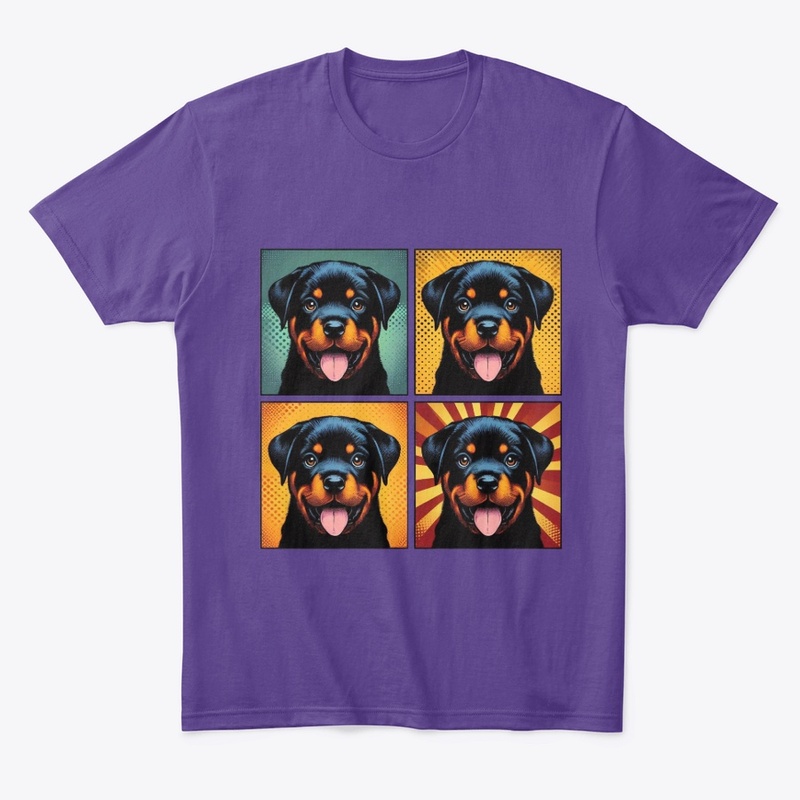 Retro Rottweiler Puppy