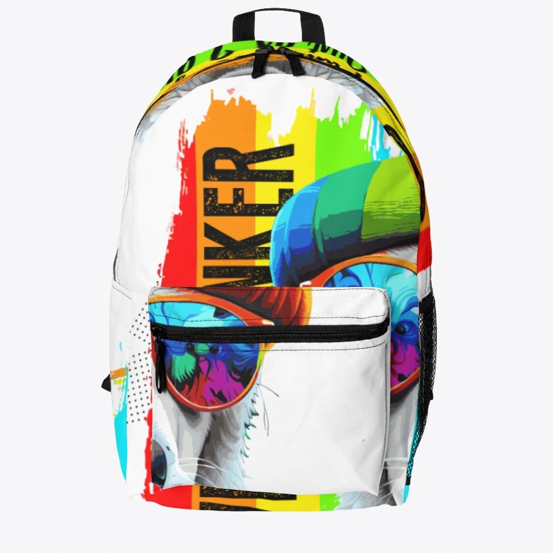 Rainbow Cute Dog T-Shirt Design