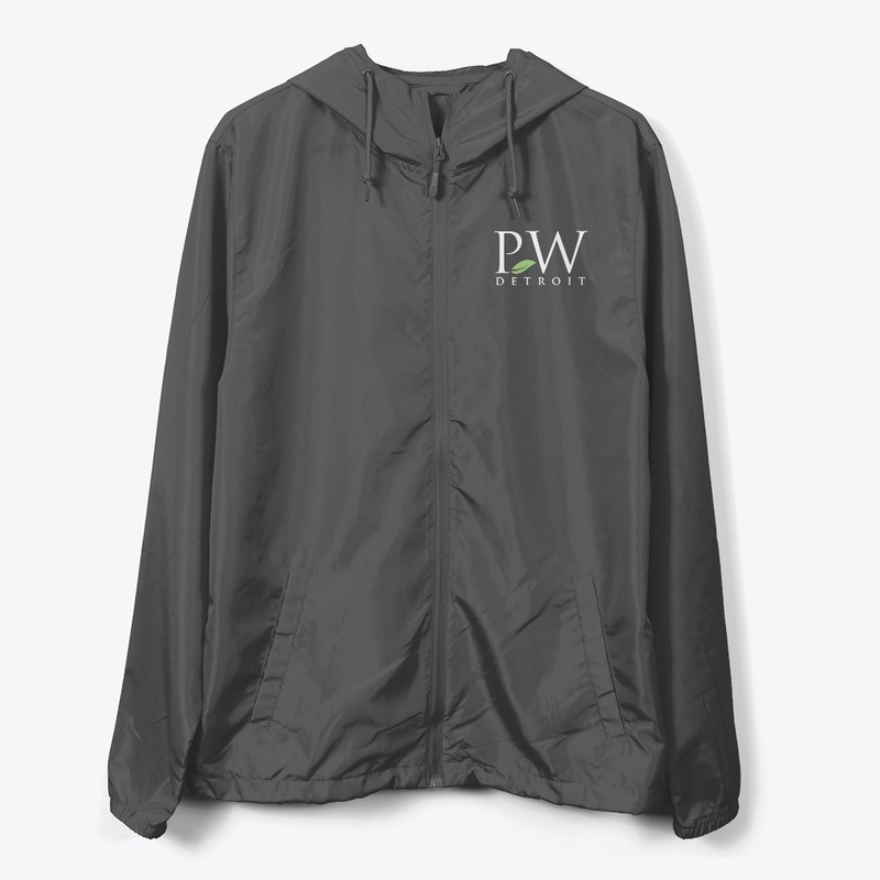 PW Logo / Graphite Windbreaker