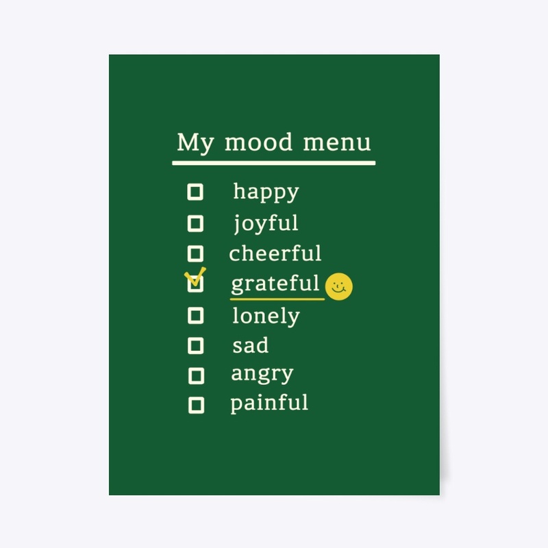 My mood menu(grateful)