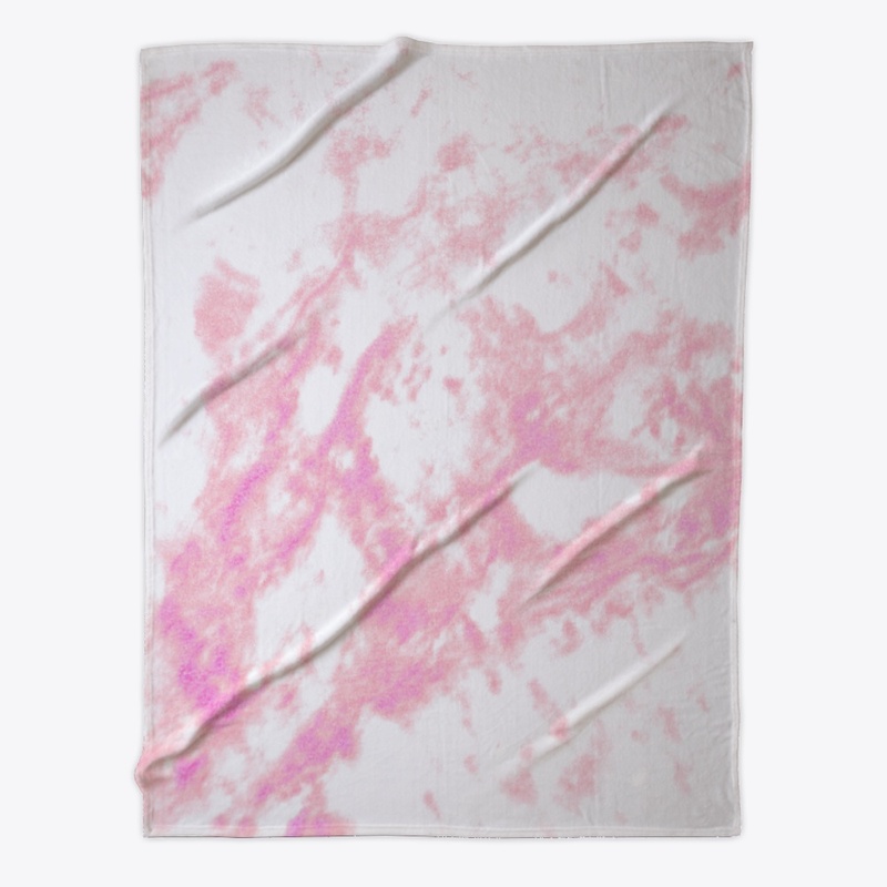 pink marble on white