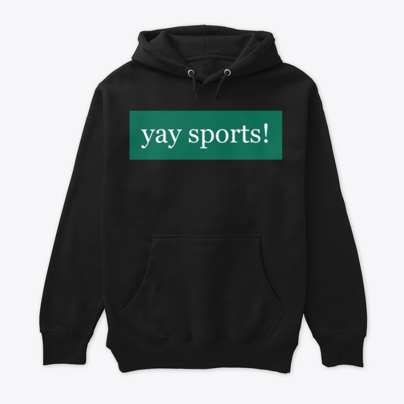 Yay Sports Written in White on Green
