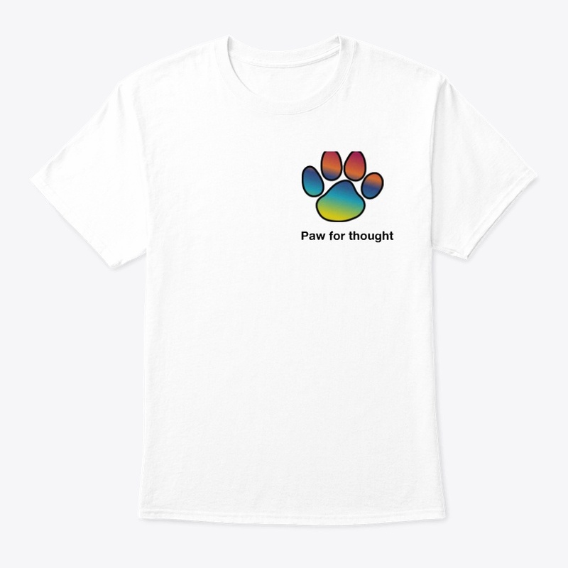 Color Fade Paw Print Tee