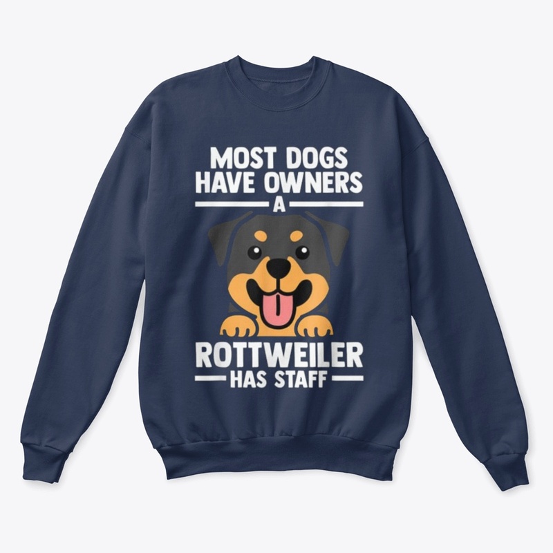 Rottweiler Has Staff