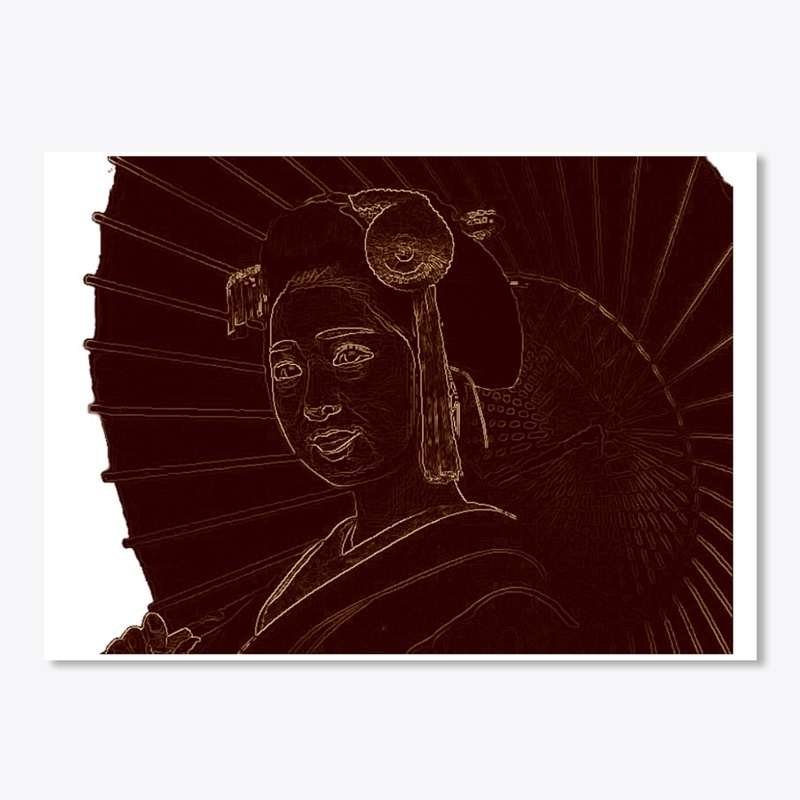 Japanese Geisha - Red