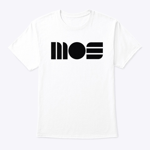 Mos Technologies Logo (Black/Bright) White Camiseta Front
