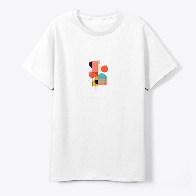 Minimalist graphic casual T-shirt design