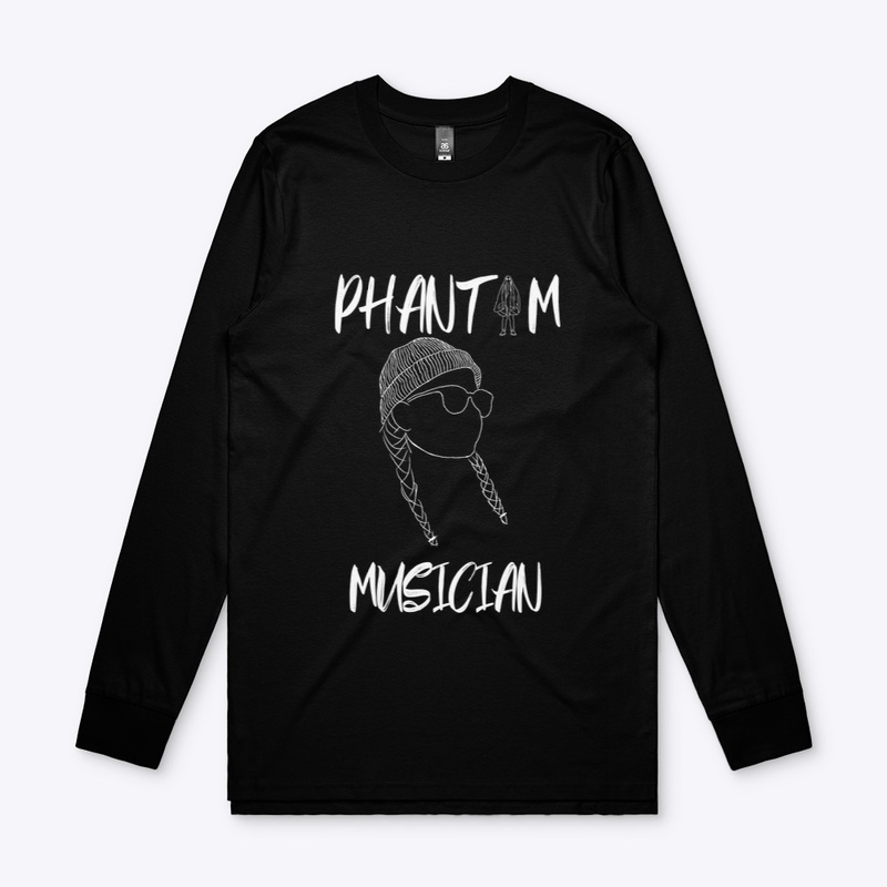 Phantom Merch White on Black
