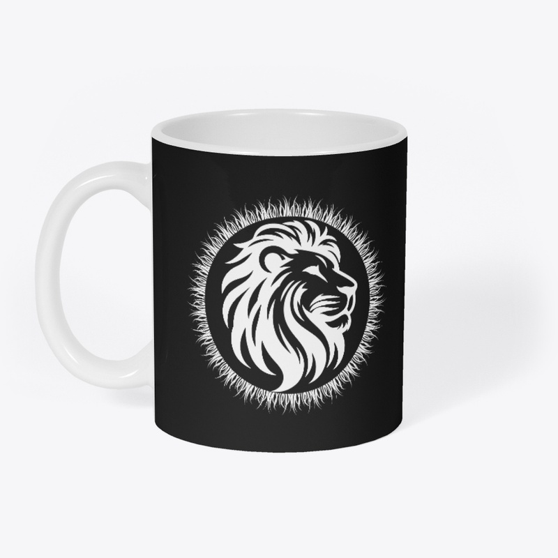 Lion head silhouette