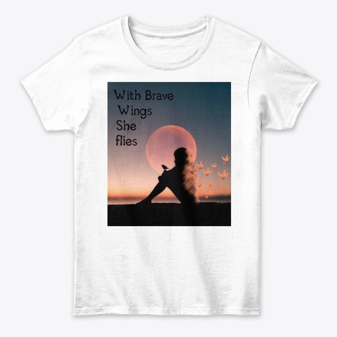 Girlwithbird White Camiseta Front