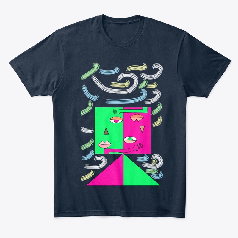 friendship-abstract-art-t-shir