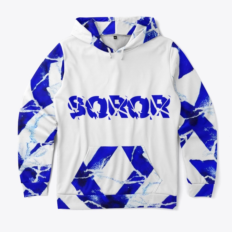 Blue and White Lightning Strike Soror
