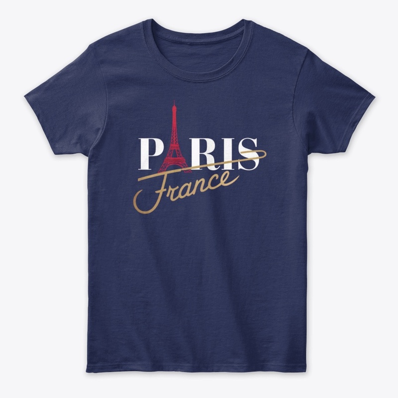 Paris France Eiffel Tower T-Shirt Design