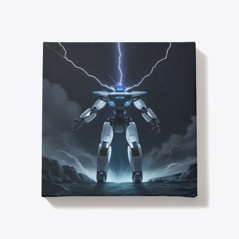 Robot with lightning
