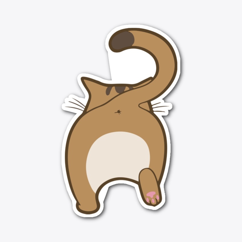 Kitty walking away