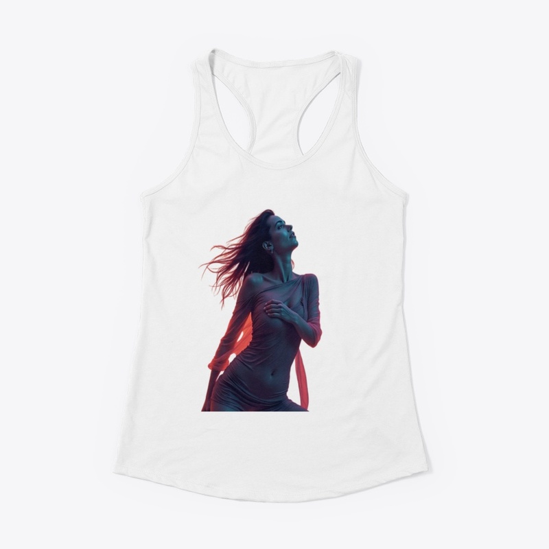 Neon Elegance – Electric Night Portrait