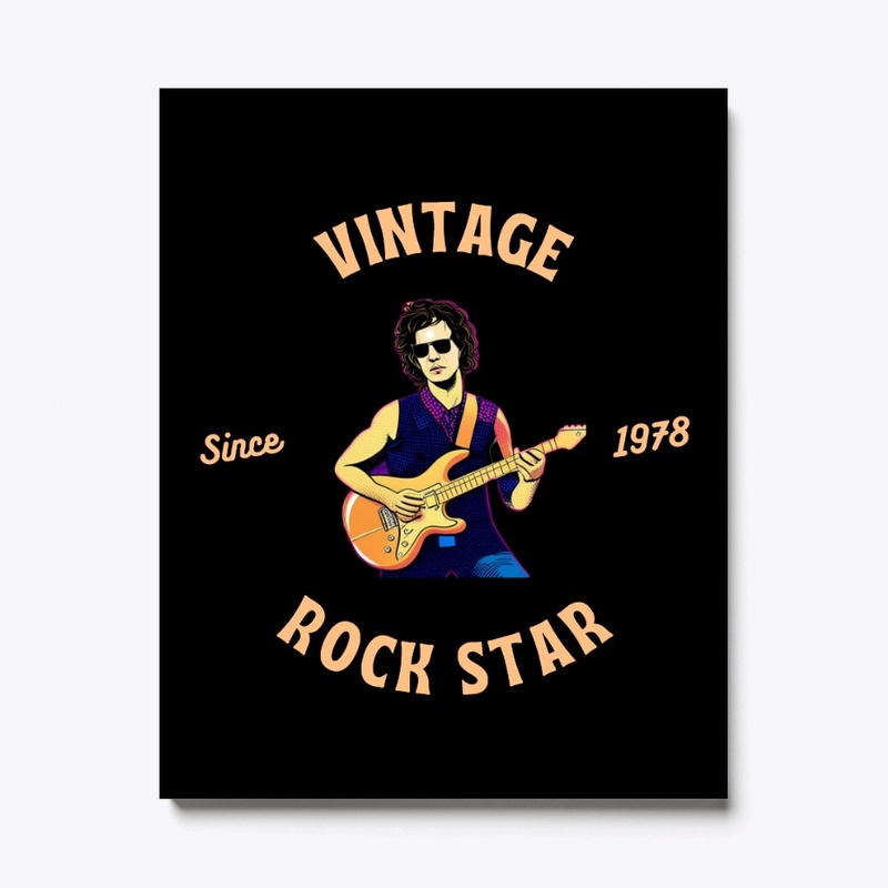 Rockstar Vintage Playing Guitar