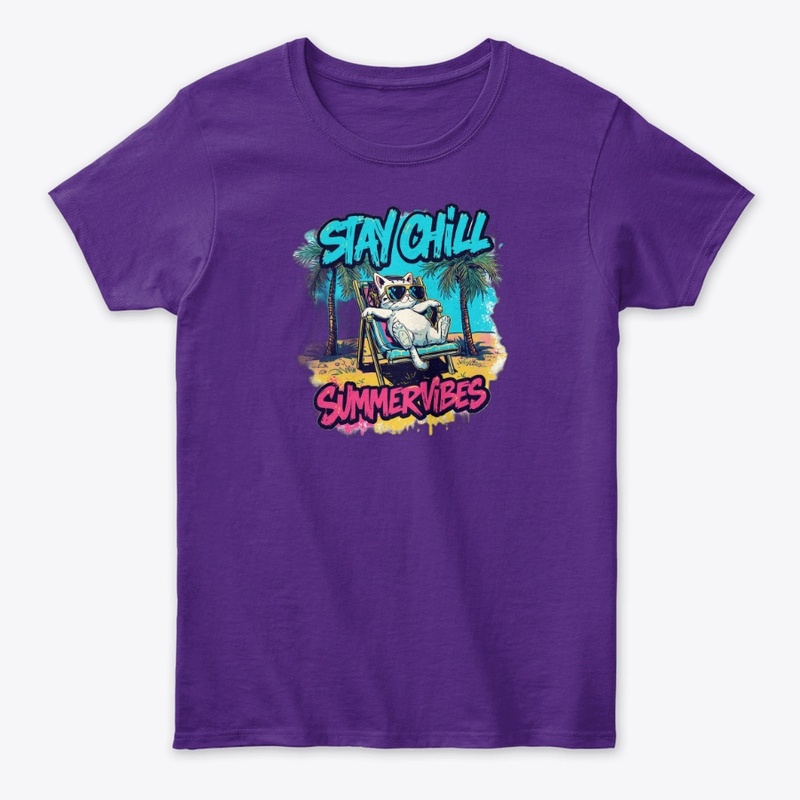 Summer Vibes Cat T-Shirt