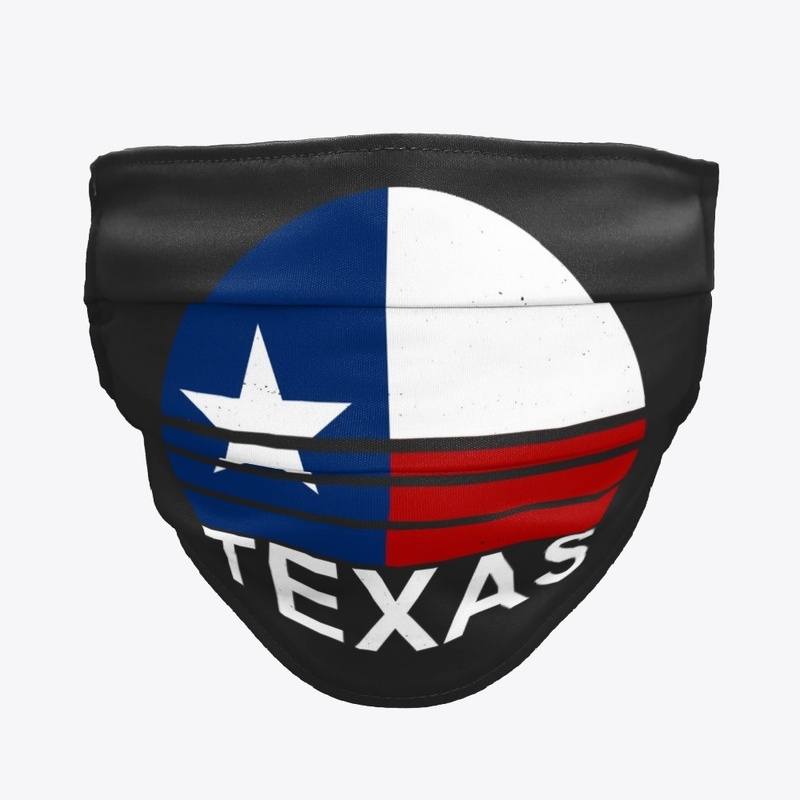Texas Flag Retro Sunset