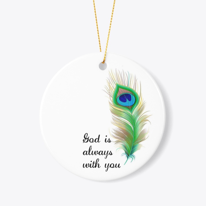 "Grace Peacock Feather Phone Case"
