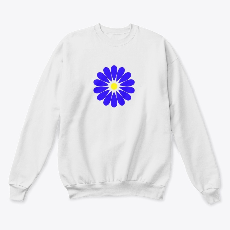 Sacred Geometry Blue Flower
