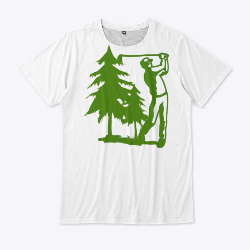 Golfer and Tree