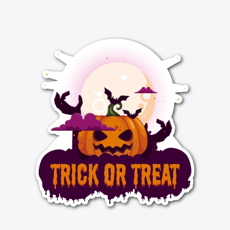 Halloween pumkin trick or treat