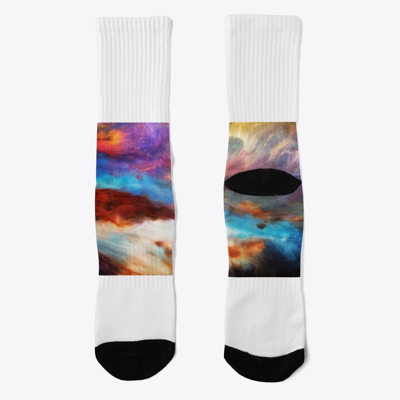 Oil paint socks- colorful