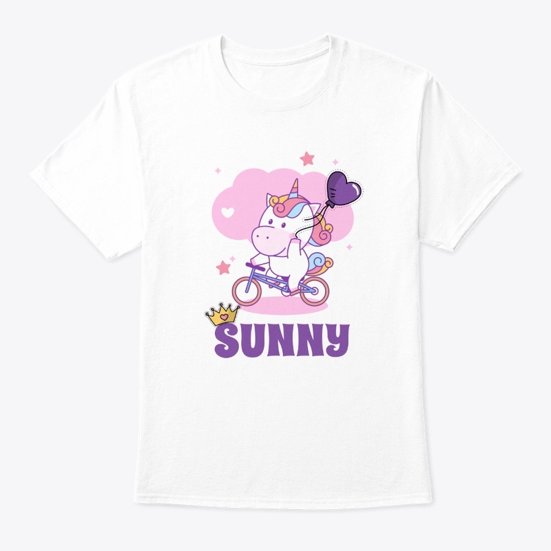 Unicorn Princess Sunny on a Bike