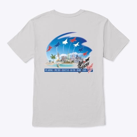 Air Dot Show Live Tour Shirt Light Steel Kaos Back