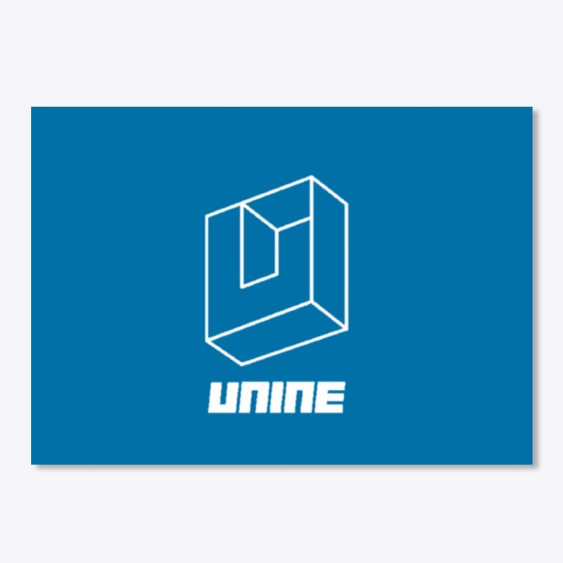 UNINE White Logo Sticker