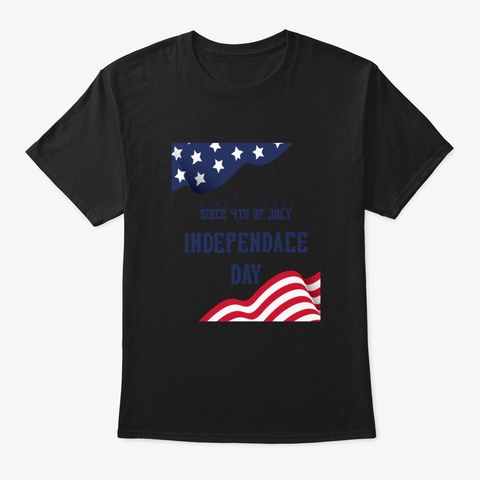 4 Th Of July Wibb5 Black T-Shirt Front