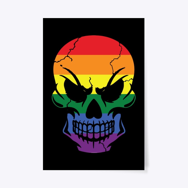 Rainbow Skull