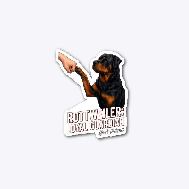 Rottweiler Best Friend Fist Bump T-Shirt