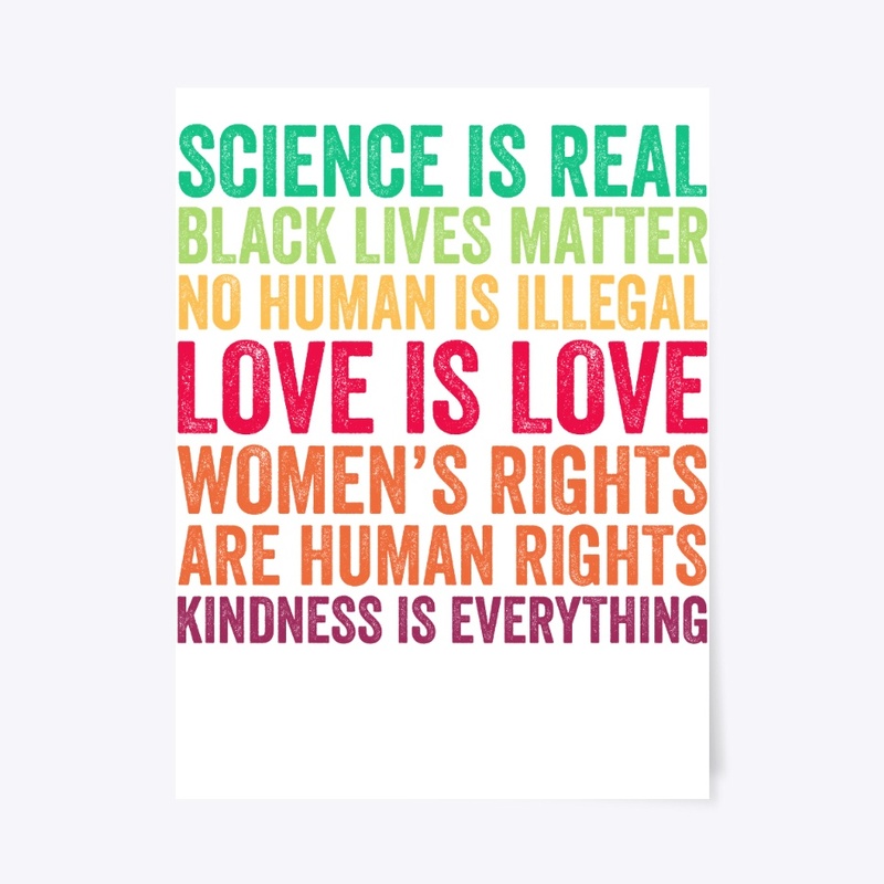 Science Is Real Black Lives Matter LGBT 