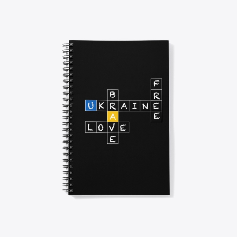 Notebook Ukraine Love Free Brave 💙💛