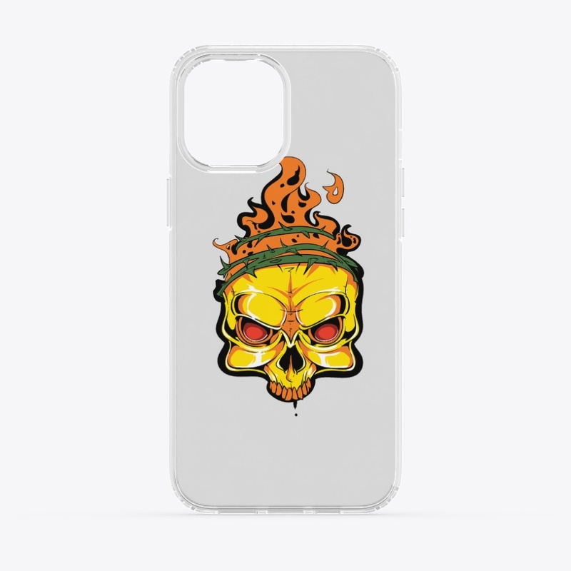 Skeleton in fire