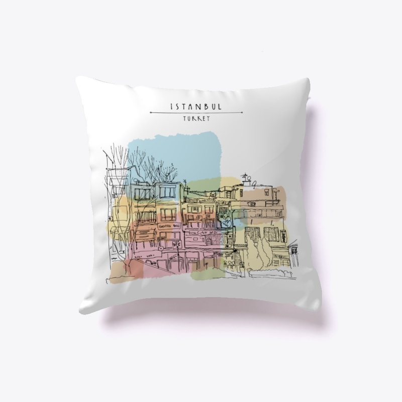 Colorful Istanbul Pillow